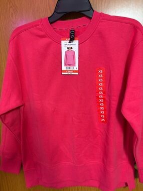 DKNY Pink Pullover Sweatshirt